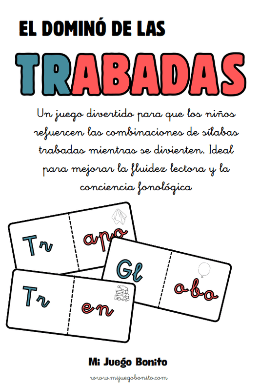 El Dominó de las Trabadas - Primer Ciclo Primaria | Mi Juego Bonito E-Books