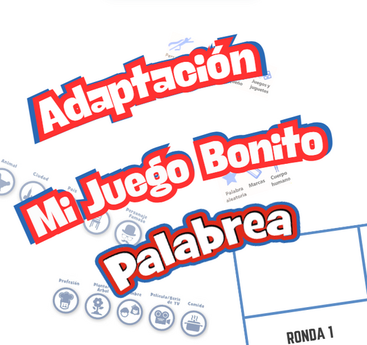 Palabrea Juego de mesa 6 años + Imprimible Educativo