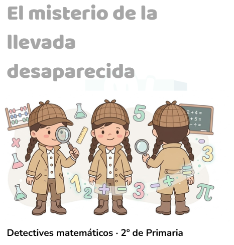 El misterio de la llevada desaparecida - Escape para repasar sumas y restas con llevadas en 2° segundo de primaria