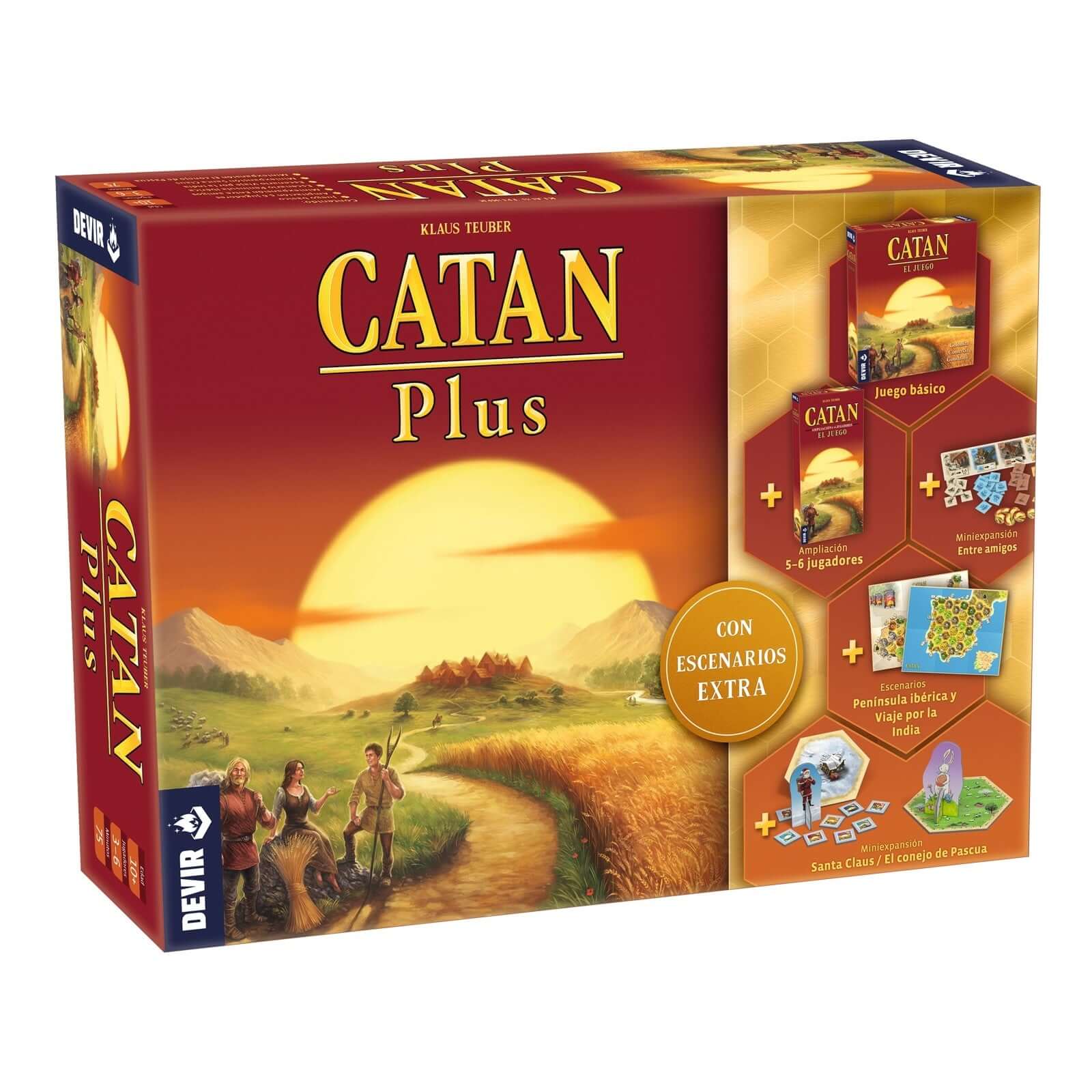 Catán Plus Ed 2023 - Juego de mesa - Devir - Desde 8 años Board Games