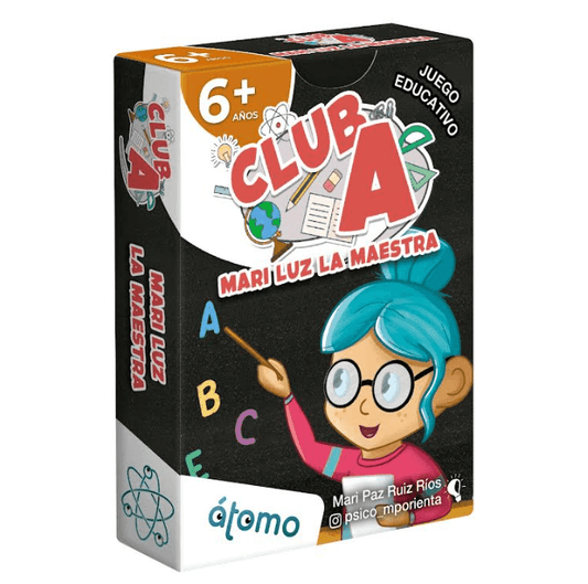 CLUB A Mari Luz la Maestra - Juego de mesa - Atomo - Desde 6 años Board Games