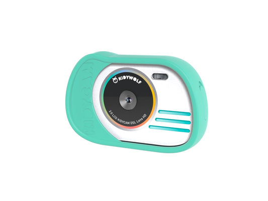 Cámara Digital Infantil KIDYCAM Cyan – Para niños de 3 a 8 años – Fomenta su creatividad y atención