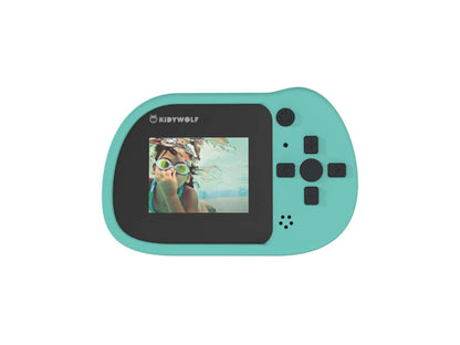 Cámara Digital Infantil KIDYCAM Cyan – Para niños de 3 a 8 años – Fomenta su creatividad y atención