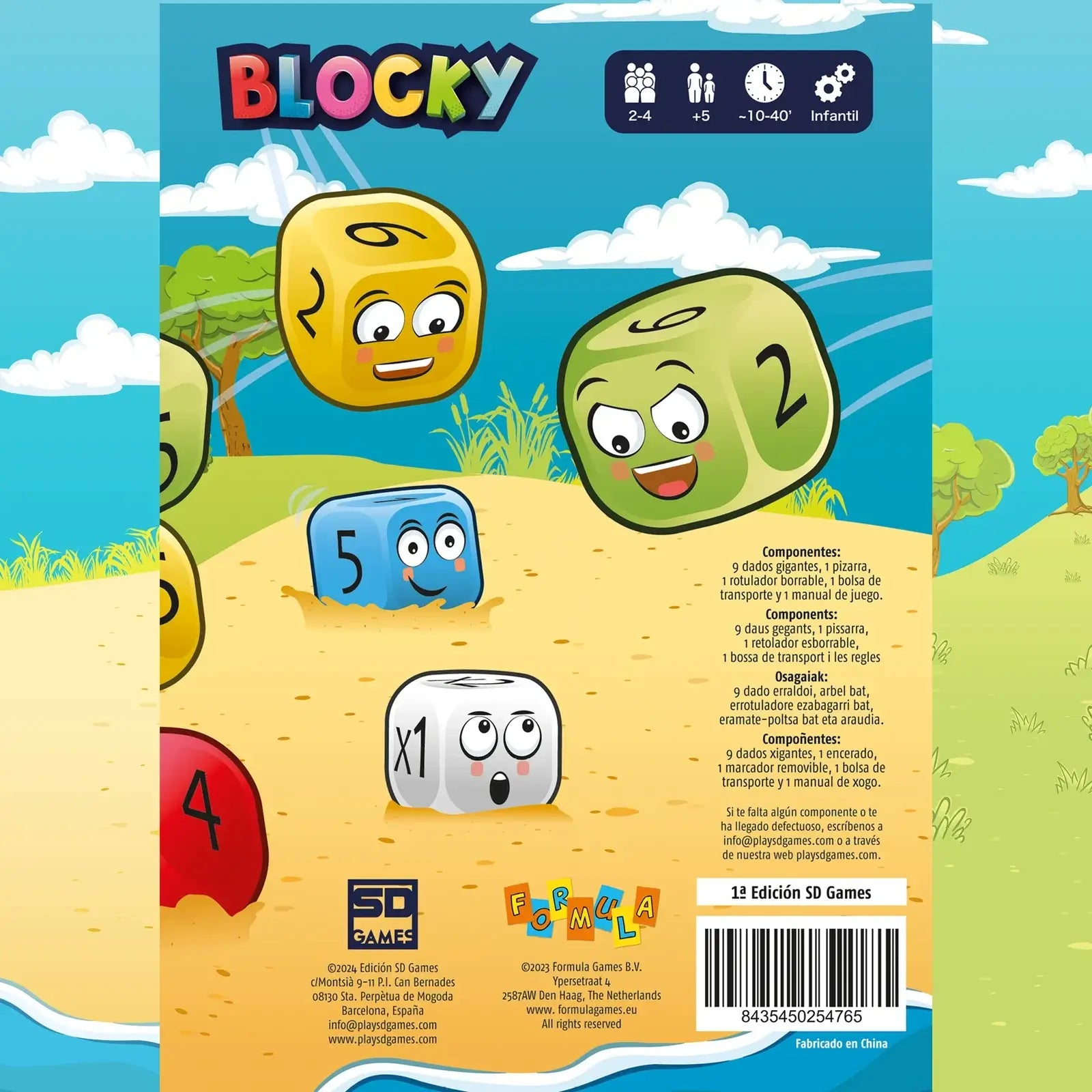Blocky - Juego de mesa - SD GAMES - Desde 5 años Board Games