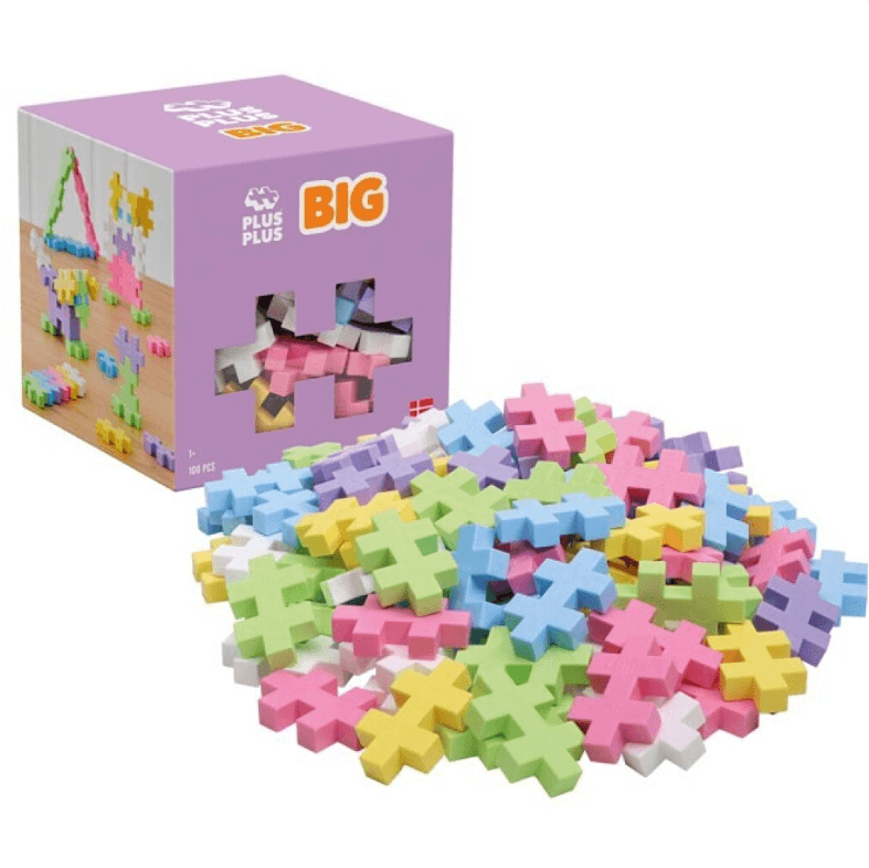Cubo BIG Pastel Mix 100 piezas Plus Plus Juego de construcción