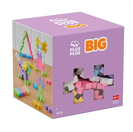 Cubo BIG Pastel Mix 100 piezas Plus Plus Juego de construcción