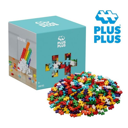 Cubo de piezas: Arcoiris 600 pcs Juego de construcción desde los 5 años Building Toys