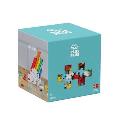 Cubo de piezas: Arcoiris 600 pcs Juego de construcción desde los 5 años Building Toys