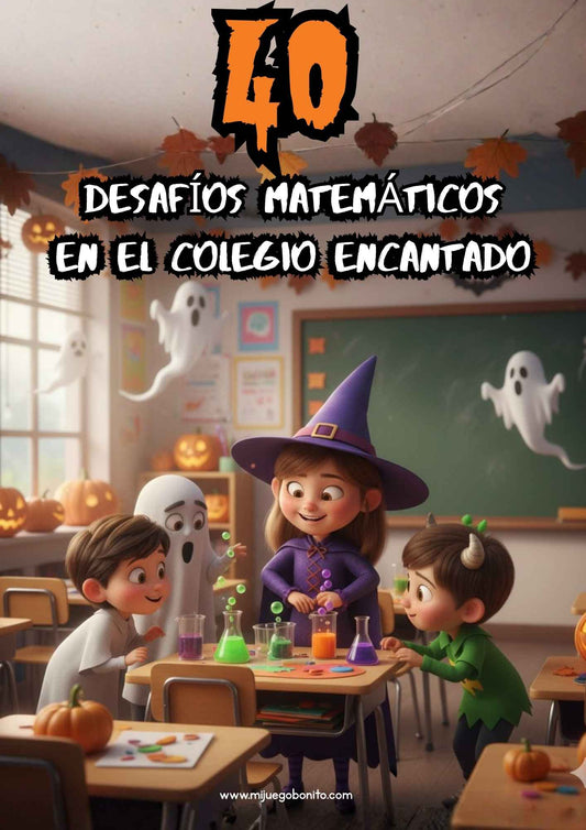 Desafíos Matemáticos de Halloween 2.º Primaria | Mi Juego Bonito