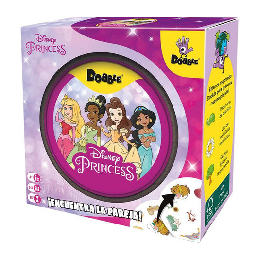 Dobble disney princess juego de cartas - Juego de mesa - Asmodee - Desde 4 años - 2 a 8 jugadores