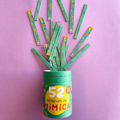 52 desafíos de mímica - Juego de mesa - The Happy Gang - Desde 5 años