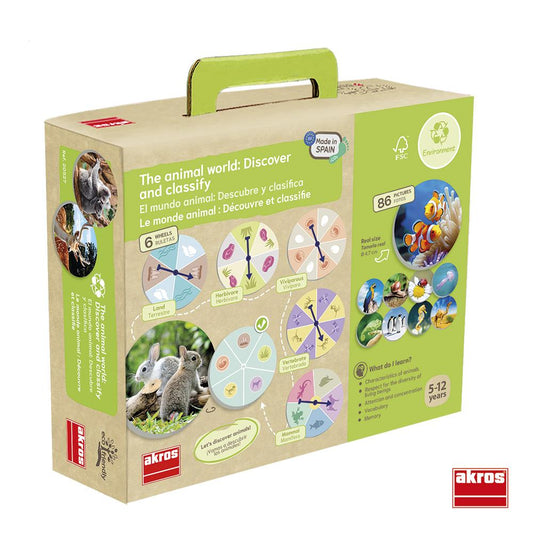 Juego de mesa el mundo animal: descubre y clasifica Toys