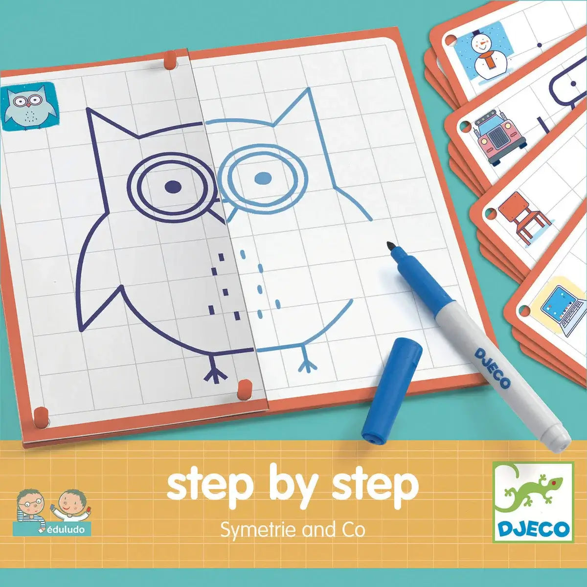 Eduludo Step by step Simetria and Co Djeco - Juego de mesa - Djeco - Desde 4 años Educational Toys