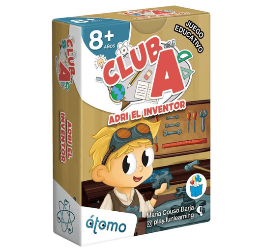 CLUB A Adri el Inventor - Juego de mesa - Atomo - Desde 8 años Board Games