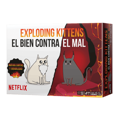 Exploding Kittens El Bien contra el Mal - Juego de mesa - Asmodee - Desde 7 años Board Games
