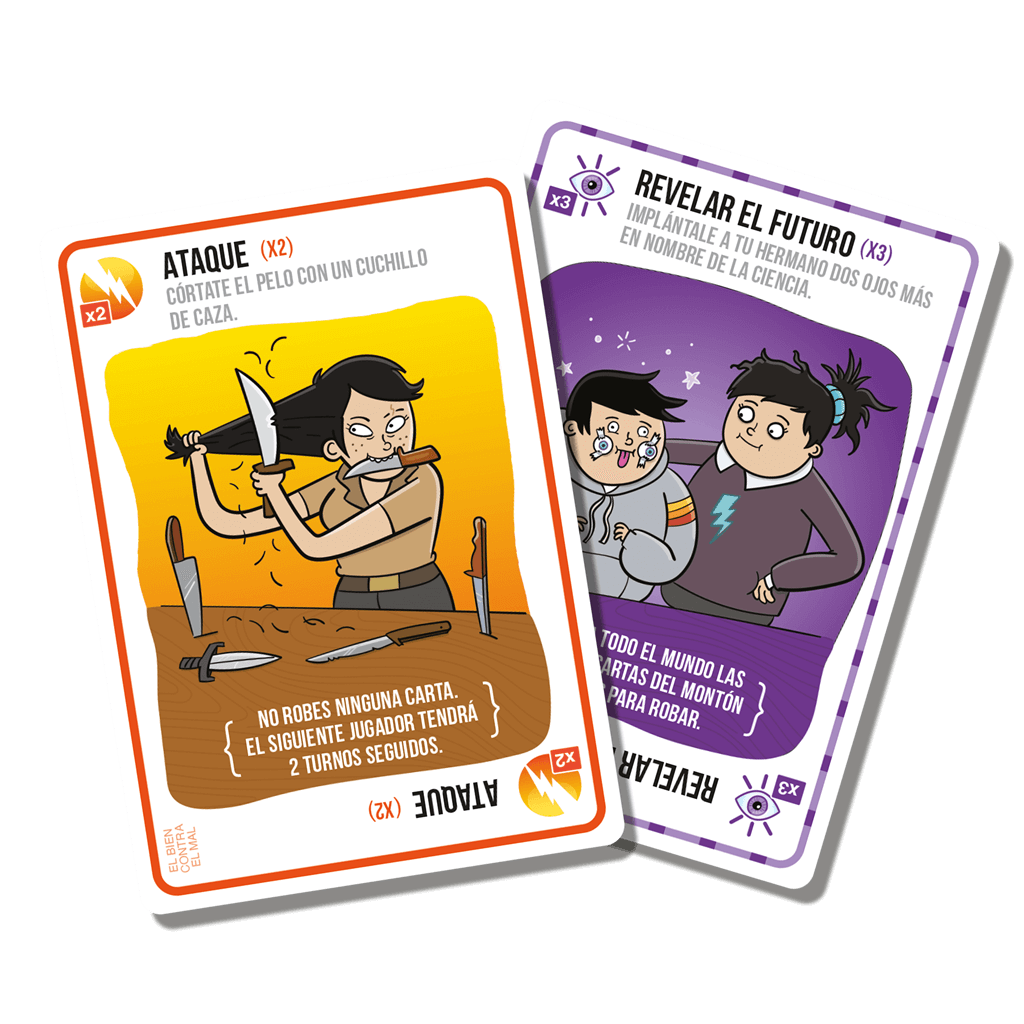 Exploding Kittens El Bien contra el Mal - Juego de mesa - Asmodee - Desde 7 años Board Games