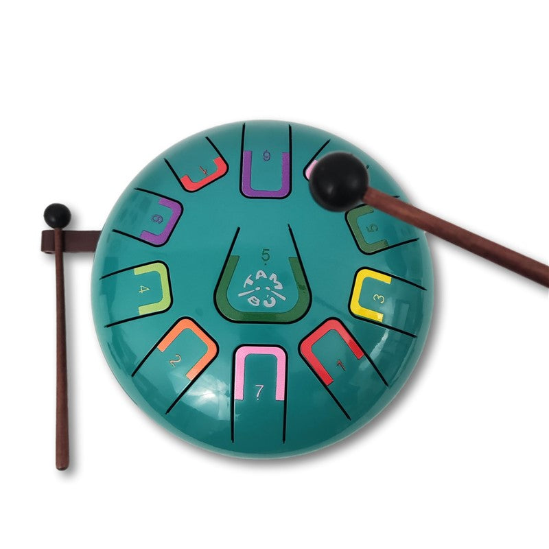 Tambú 8" 11 notas - Azul cielo  - Sonidos Relajantes para Niños y Adultos ideales para iniciación en música