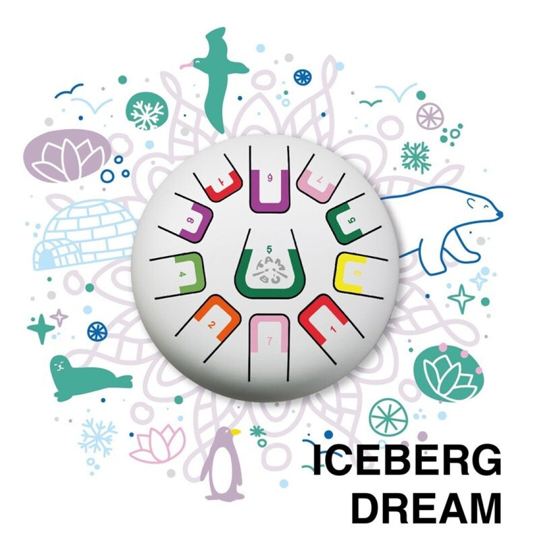 Tambú 8" 11 notas - Iceberg  - Sonidos Relajantes para Niños y Adultos ideales para iniciación en música