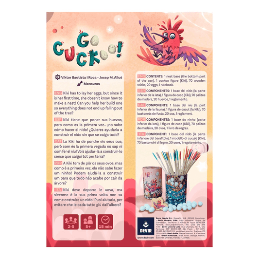 Go Cuckoo ! - Juego de mesa - Devir - Desde 5 años Board Games