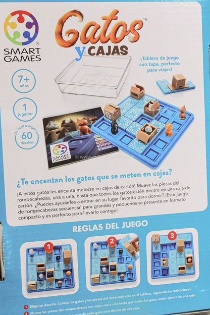 Gatos y Cajas - Juego de mesa - SMART GAMES - Desde 7 años Board Games