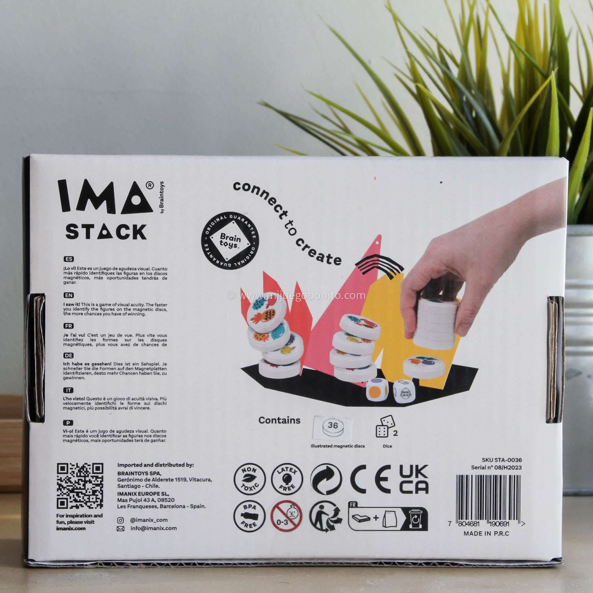 Imastack - Juego imantado - Atención, velocidad y diversión de Imanix Educational Toys