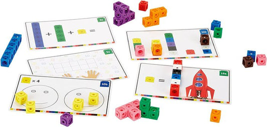 JUEGO SET ACTIVIDADES CON CUBOS MATHLINK | Learning Resources Educational Toys