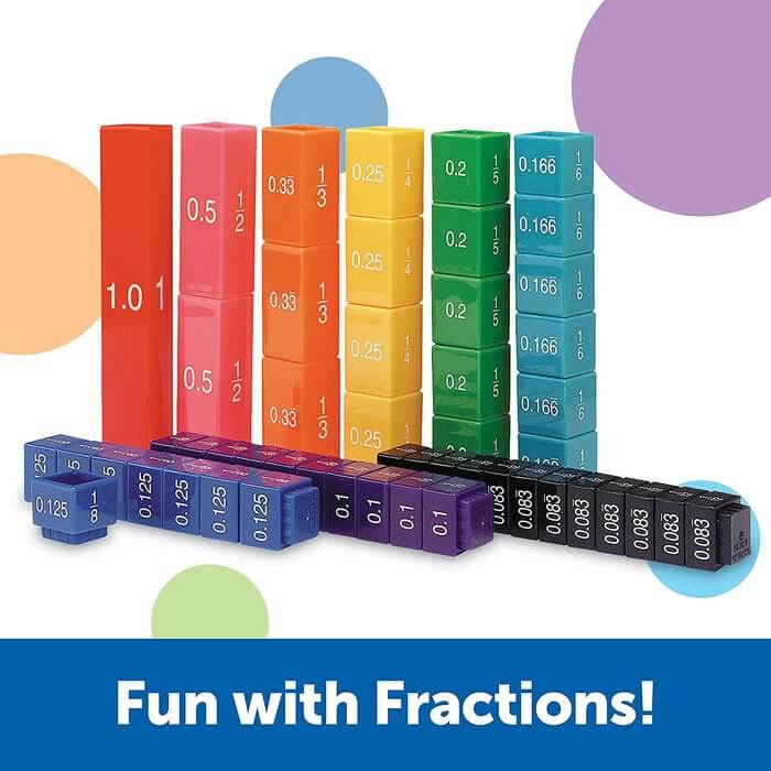 JUEGO SET CUBOS DE EQUIVALENCIA FRACTION TOWER | Learning Resources Educational Toys