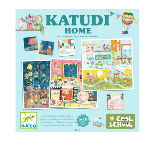 Cool School Katudi Home - Juego de mesa - Djeco - Desde 5 años Board Games