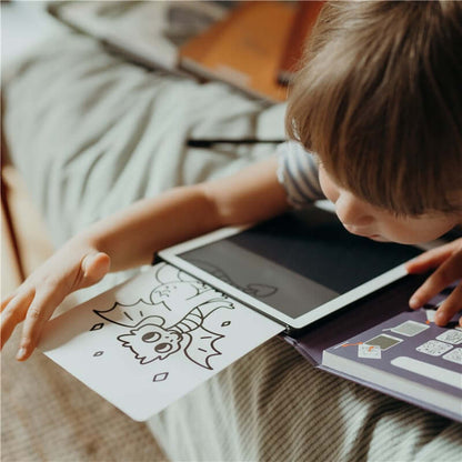 KIDYDRAW - MINI- Animales  - Pizarra Portatil LCD para dibujar y calcar