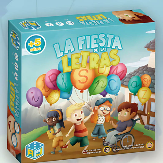 La Fiesta de las Letras - Juego de mesa - Atomo - Desde 5 años Toys & Games