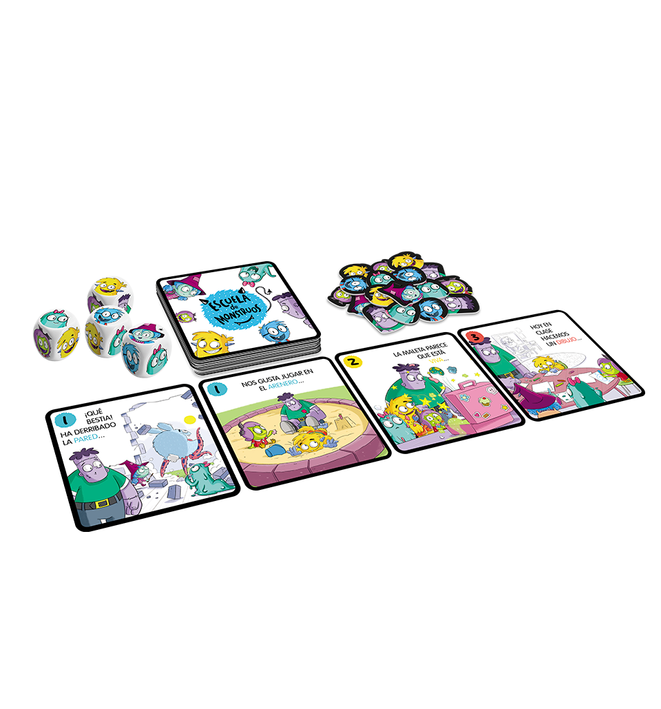 Escuela de monstruos - Juego de mesa - Atomo - Desde 5 años