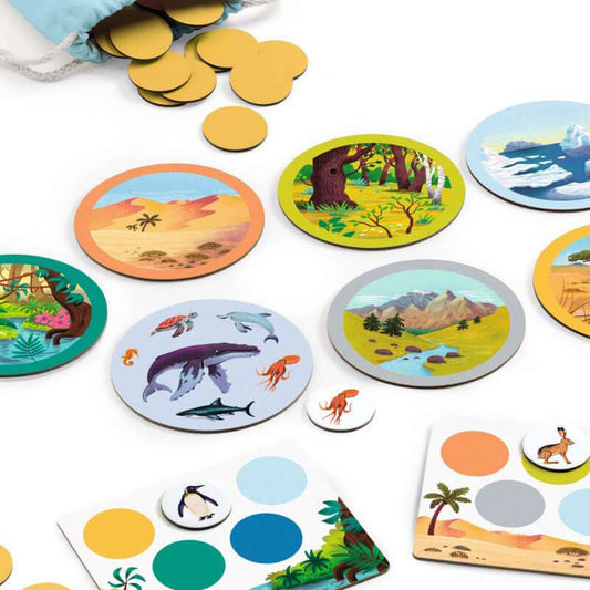 Naturo Mondo Cool School - Juego de mesa - Djeco - Desde 5 años Board Games