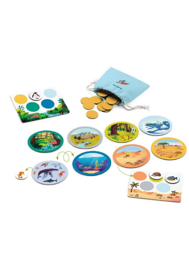 Naturo Mondo Cool School - Juego de mesa - Djeco - Desde 5 años Board Games