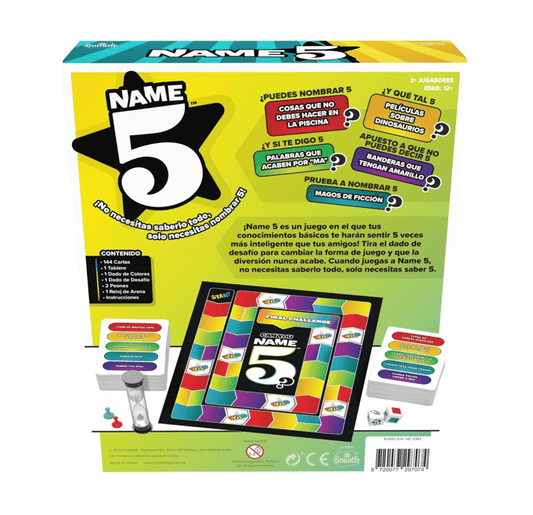 Name 5 - Juego de mesa - Goliath - Desde 9 o más años Board Games