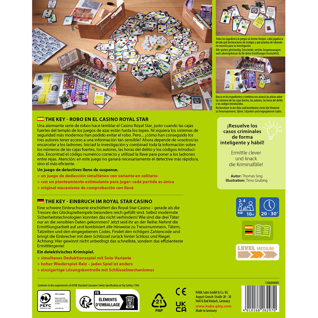 The Key Robo en el Casino Royal Star      - Juego de mesa - Haba - Desde 8 años