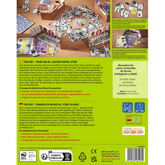 The Key Robo en el Casino Royal Star - Juego de mesa - Haba - 1-4 jugadores - 10+ años - 20-30 min