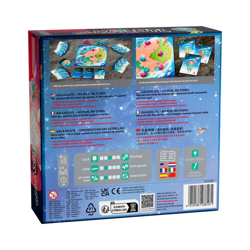Galaxolote - Juego de riesgo y estrategia - Haba - 8+ años - 2 a 4 jugadores