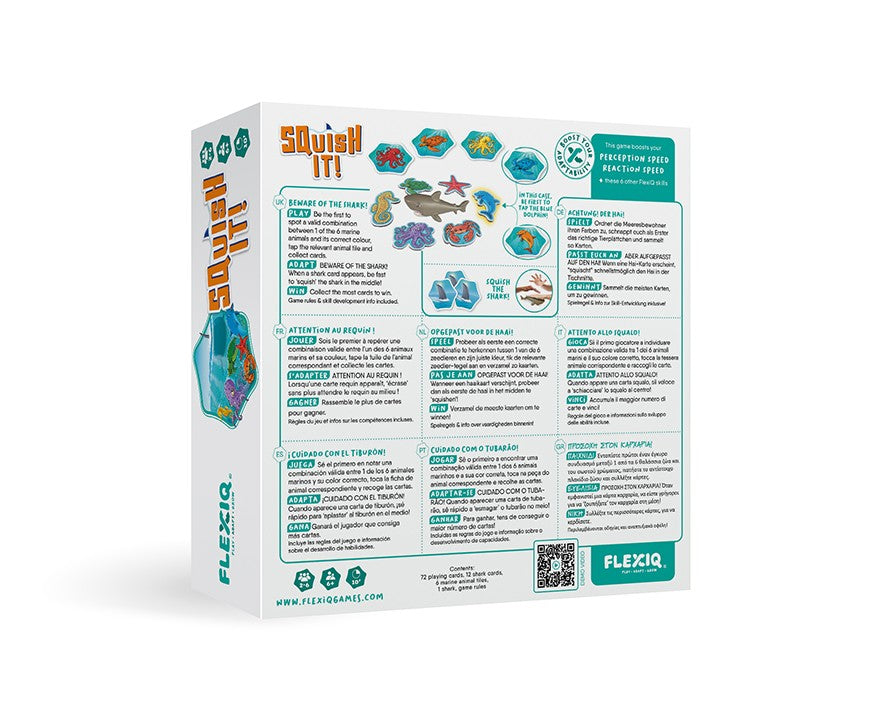 Squish It! - Juego de cartas - Flexiq - 6+ años - 2 a 6 jugadores