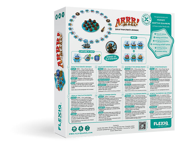 Arrr-Mada - Juego de estrategia y lógica - Flexiq - 6+ años - 2 a 5 jugadores