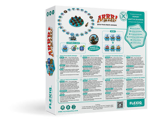 Arrr-Mada - Juego de estrategia y lógica - Flexiq - 6+ años - 2 a 5 jugadores