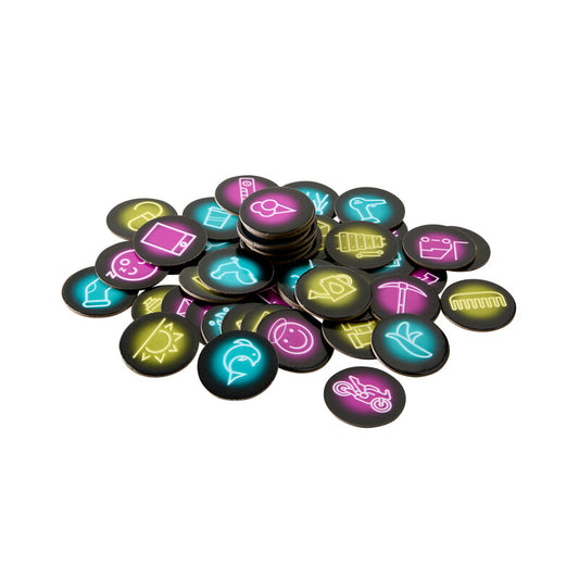 Let`s Talk NEON - Rosa- Juego atención y habilidad - Haba - 8+ años - 3 a 8 jugadores