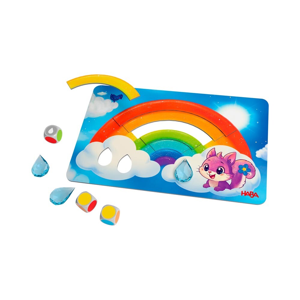 Happy Rainbow - Juego de mesa - Haba - 2-4 jugadores - 3+ años - 10 min