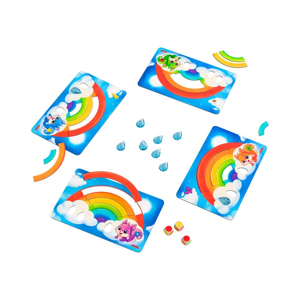 Happy Rainbow - Juego de mesa - Haba - 2-4 jugadores - 3+ años - 10 min