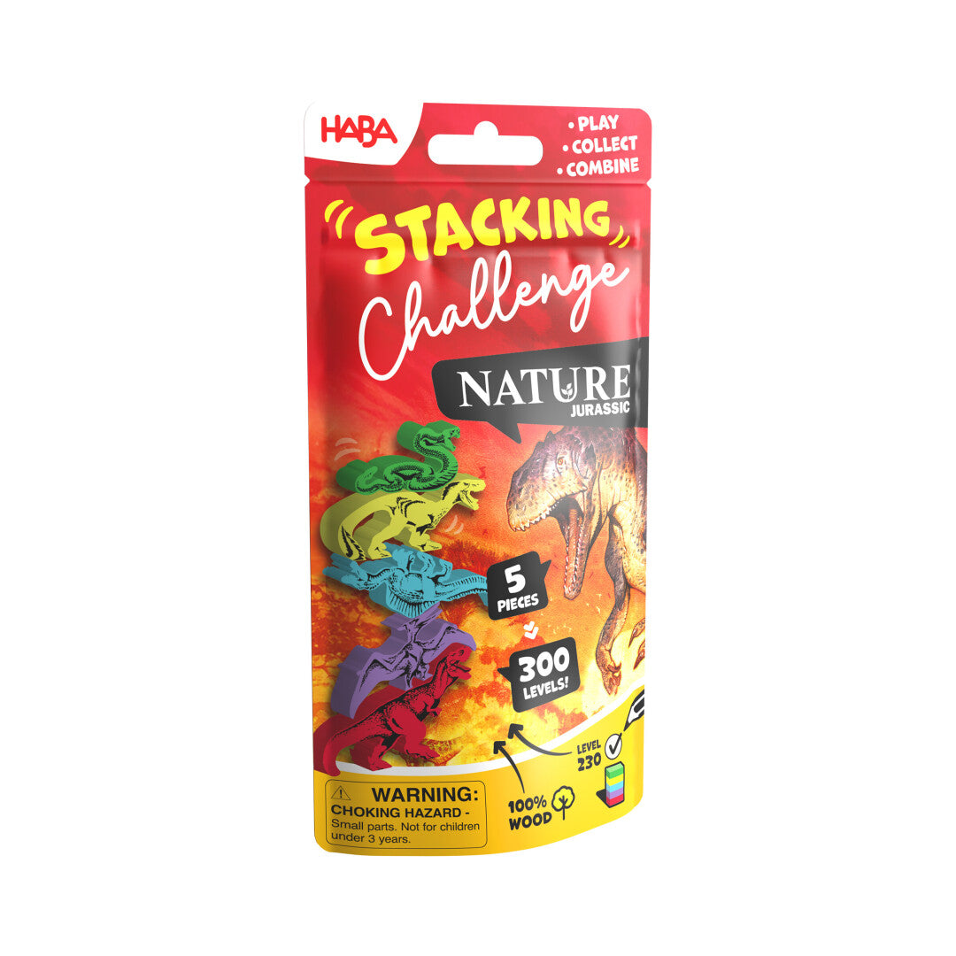 Stacking Challenge Nature Jurassic - Juego de equilibrio y retos - 1 jugador - +6 años - HABA
