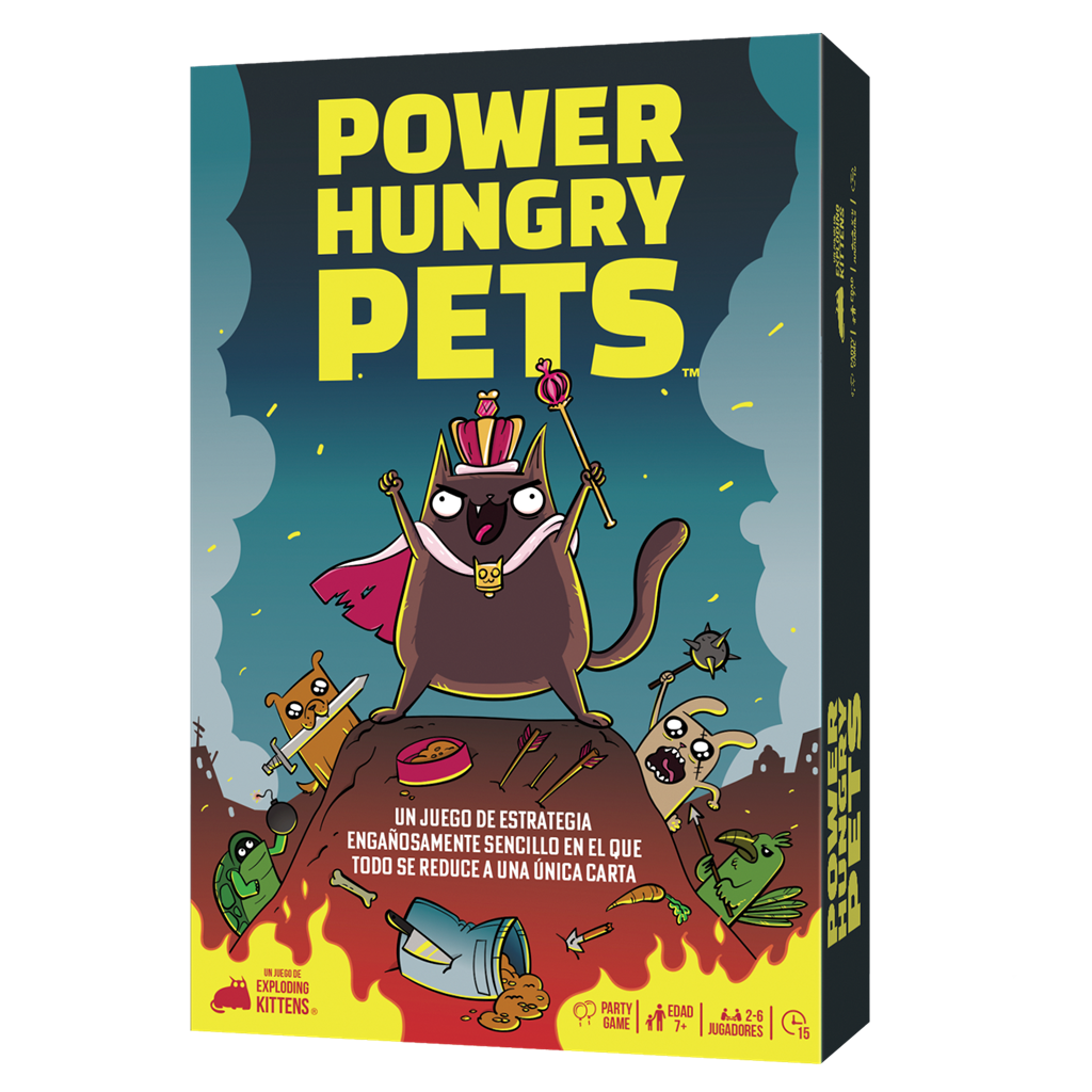 Power Hungry Pets - Juego de mesa - Asmodee - Desde 7 años Board Games