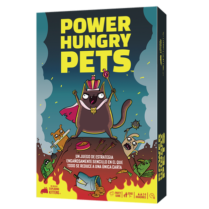 Power Hungry Pets - Juego de mesa - Asmodee - Desde 7 años Board Games