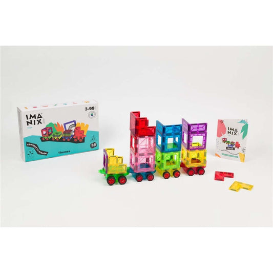 Braintoys Imanix Set de trenes 38 piezas Imanix Building Toys