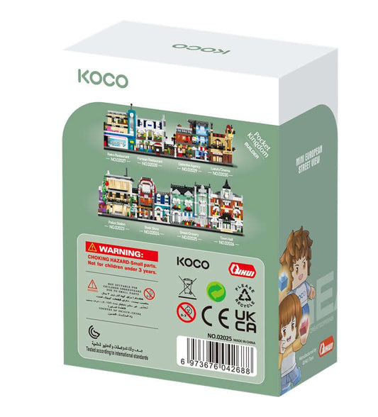 Koco Green grocery store - 329 pcs - Juego de construcción desde los 6 años - Koco Building Toys