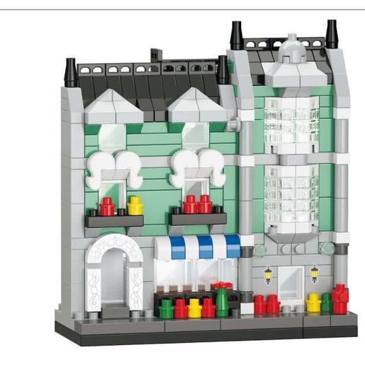 Koco Green grocery store - 329 pcs - Juego de construcción desde los 6 años - Koco Building Toys
