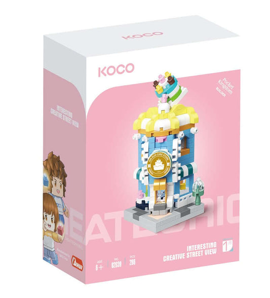 Koco Pastelería - 286 piezas - Juego de construcción desde los 6 años - Koco Building Toys